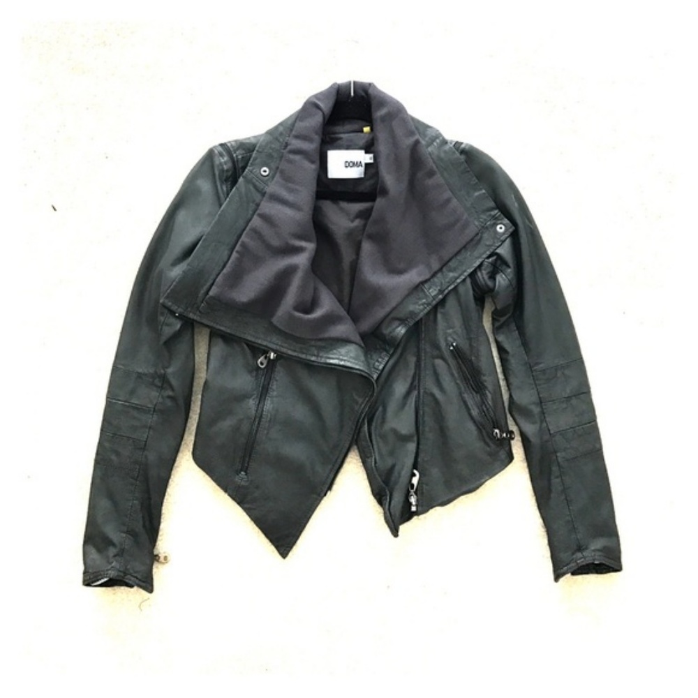 DOMA Leather Jacket (convertible sleeves)